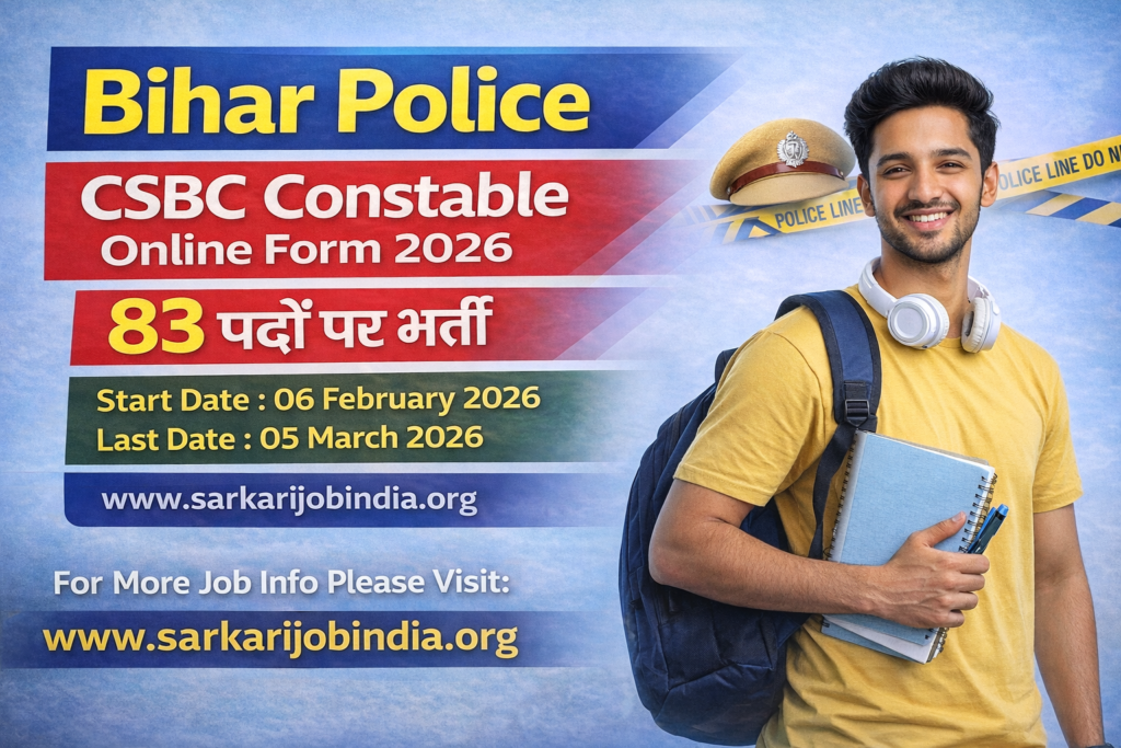 Bihar Police CSBC Constable Recruitment 2026